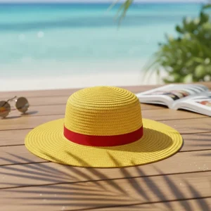 One Piece Luffy Straw Hat Cosplay Sun Hat Unisex Adults